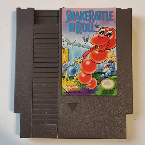 Nintendo Snake Rattle 'n' Roll Nintendo NES Game Cartridge 1990 NTSC-U/C