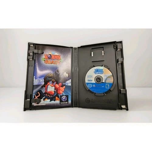 Worms Blast (Nintendo GameCube, 2002) Complete W Manual Tested Video Game GC
