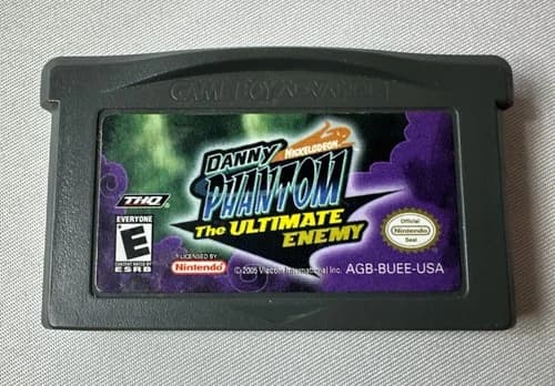 Danny Phantom The Ultimate Enemy Nintendo Game Boy Advance GBA 2005 Tested Saves