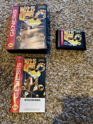 Chester Cheetah: Wild Wild Quest (Sega Genesis, 1993) CIB with manual AUTHENTIC