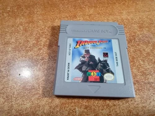 Indiana Jones and the Last Crusade (Nintendo Game Boy, 1989) *TESTED*