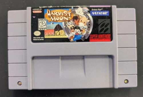 Harvest Moon Super Nintendo SNES Catridge