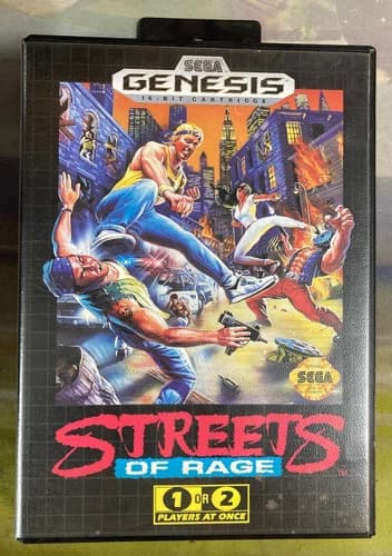 Streets of Rage Sega Genesis, 1991 CIB w Manual - Tested