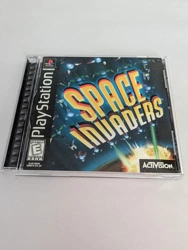 Playstation Space Invaders - Complete Disk w/Manual PS1
