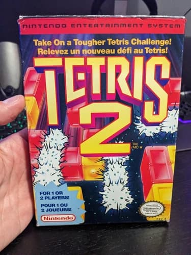 ***COMPLETE copy - Tetris 2 NES - GREAT CONDITION!