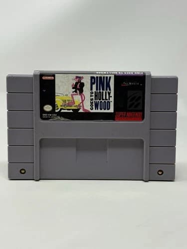 Pink Panther Goes to Hollywood Super Nintendo SNES Authentic Tested Cleaned Pins
