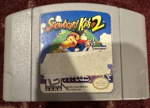 Snowboard Kids 2 - Nintendo N64 Authentic - Tested and Works - Rare!