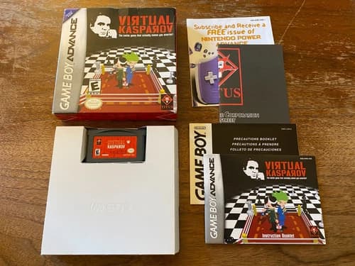 Virtual Kasparov Chess (GameBoy Advance/GBA/SP/DS/Lite) COMPLETE RARE AUTHENTIC