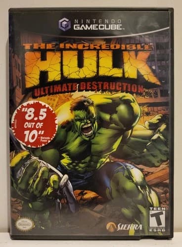 Incredible Hulk Ultimate Destruction (Nintendo Gamecube, 2005) CIB Complete