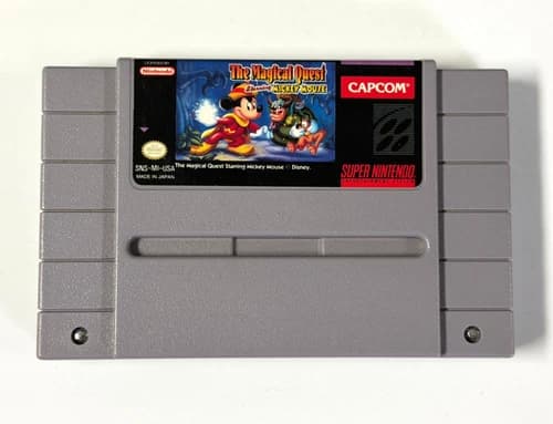 The Magical Quest Starring Mickey Mouse (Super Nintendo SNES, 1992) *Cart Only*