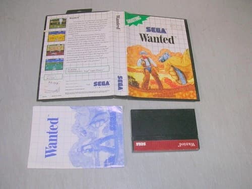 Wanted (Sega Master System SMS) Complete CIB
