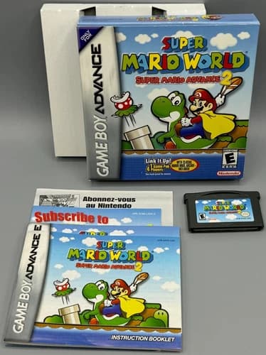 Super Mario World Super Mario Advance 2 Nintendo Game Boy Advance CIB Complete