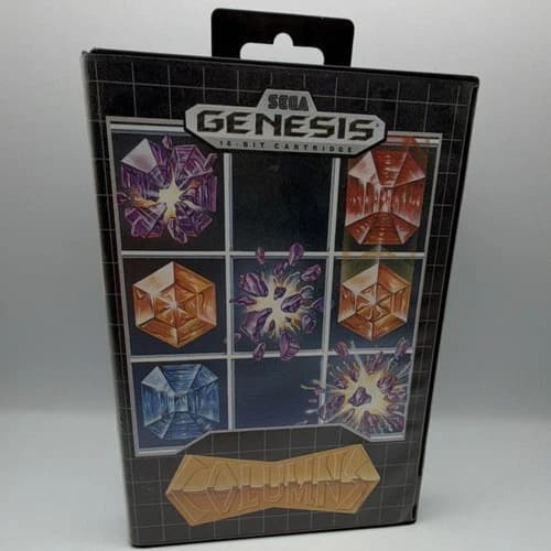 Sega Genesis Columns Complete Puzzle Game NTSC 1990 with Manual