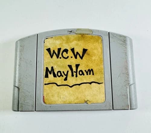 WCW Mayhem Cart Only Nintendo 64 (N64) No Label, Tested ML436