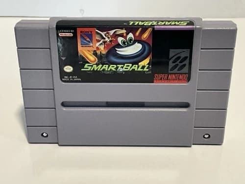 Super Nintendo Entertainment System Smart Ball SNES Cartridge Tested Working