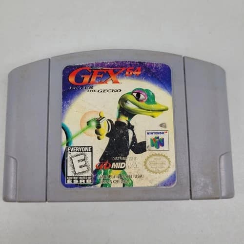 Gex 64 Enter the Gecko (Nintendo 64, N64) Game - Authentic - Tested