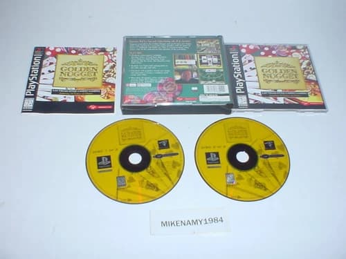GOLDEN NUGGET casino game complete in case w/ manual - SONY PLAYSTATION