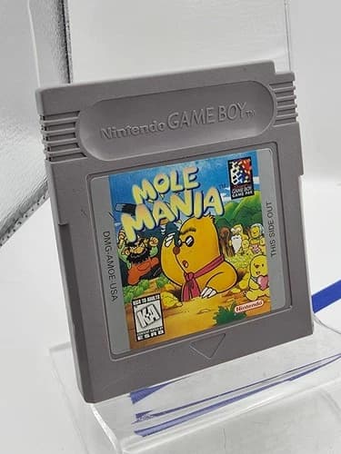 Mole Mania - Authentic - USA Version - New Battery, Clean - Gameboy Nintendo