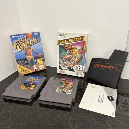 Magic Johnson's Fast Break And Vegas Dream Nintendo NES