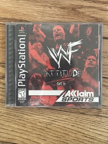 WWF Attitude PS1 CIB W/ Manual - PlayStation