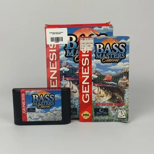 Bass Masters Classic - Sega Genesis Game - CIB Complete in Box