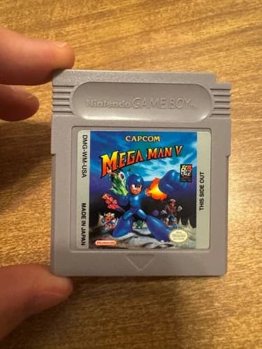 Mega Man V MM MM5 Nintendo Game Boy RARE Gameboy authentic video game cart VG+