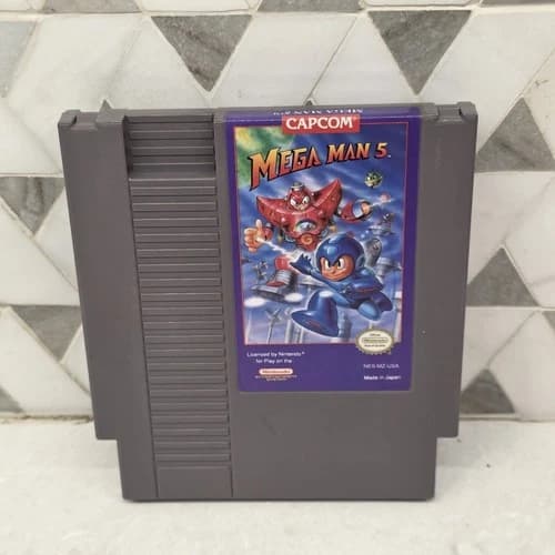 Mega Man 5 (Nintendo Entertainment System, 1992) Authentic, Tested. Great Shape
