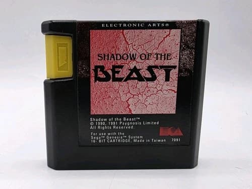 Shadow of the Beast Tested and Working - Sega Genesis Cleaned