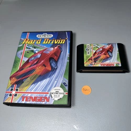 Hard Drivin' (Sega Genesis 1991) Tengen Tested Working 52A18