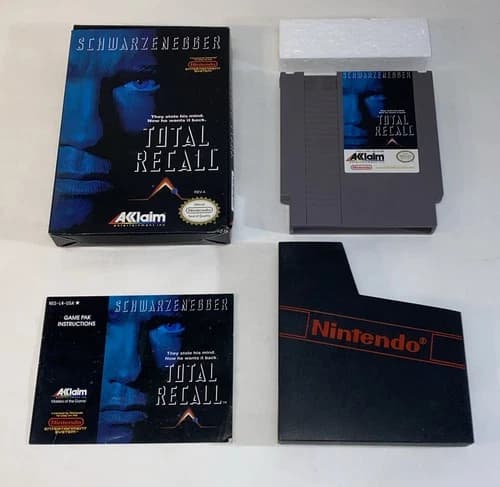 Total Recall NES Nintendo In Box With MANUAL