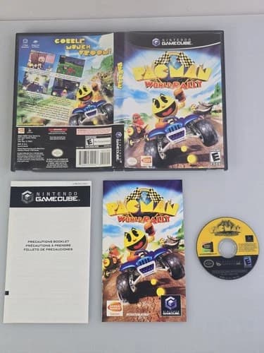 CIB Pac-Man World Rally (Nintendo GameCube, 2006) Black Label PLAYS PERFECT !!