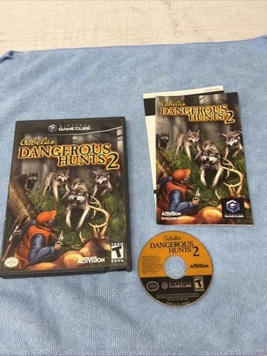 Cabela's Dangerous Hunts 2 (Nintendo GameCube, 2005) Complete With Manual CIB