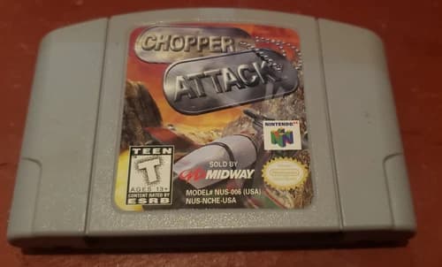 Chopper Attack (Nintendo 64 N64, 1998) Authentic