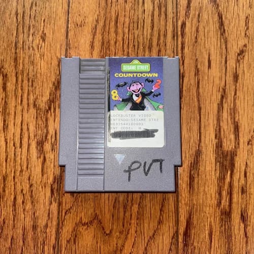 SESAME STREET COUNTDOWN GAME ORIGINAL Nintendo System CLASSIC 1985 NES HQ