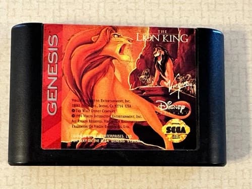 The Lion King (Sega Genesis, 1994) Cartridge Only Tested/Working!!