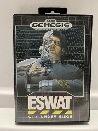 ESWAT: City Under Siege Sega Genesis Complete In Box CIB - Tested