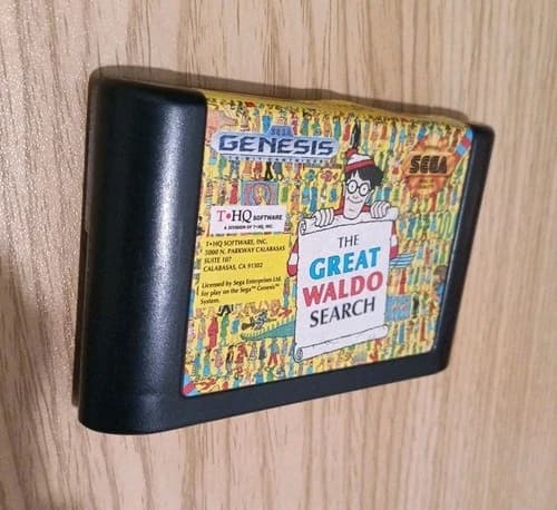 Great Waldo Search (Sega Genesis, 1992) Authentic Cartridge