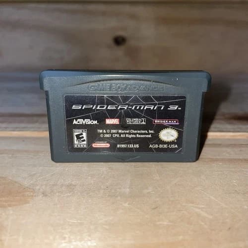 Spider-Man 3 Nintendo Game Boy Advance 2007 Cartridge Only