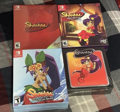 Nintendo Switch and Gameboy Color Shantae Collector Editions