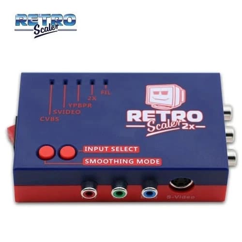 Retroscaler2x Blue Retro Videogame Upscaler Dreamcast Gamecube SNES Sega Genesis