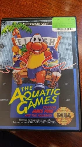 Aquatic Games Starring James Pond (Sega Genesis, 1992) Complete