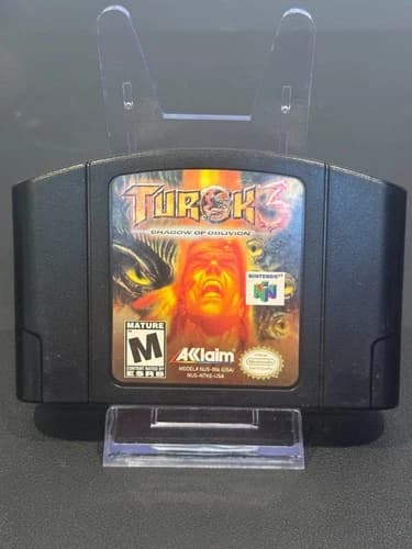 Turok 3 Shadow of Oblivion Nintendo 64 N64 Cartridge Authentic