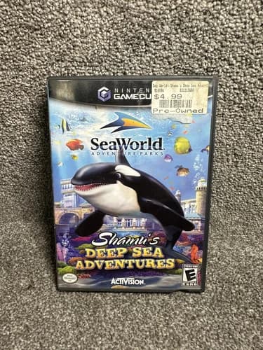 SeaWorld: Shamu's Deep Sea Adventures Nintendo GameCube 2005 Complete W/ Manual