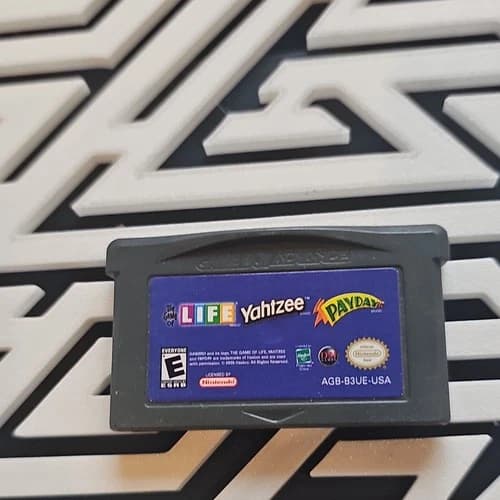 Nintendo Game of Life Yahtzee Payday Board Game Boy Advance E NTSC-U/C