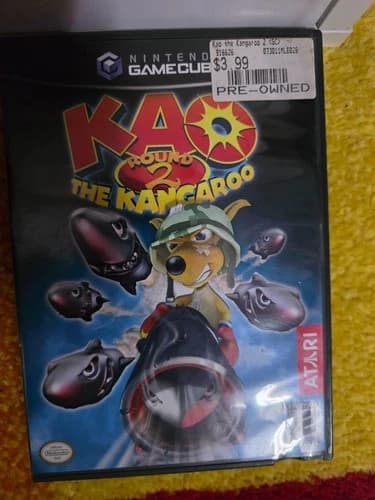 Kao the Kangaroo: Round 2 Nintendo GameCube Complete CIB Atari