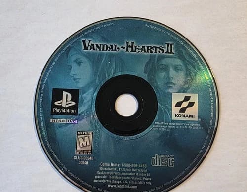 Vandal-Hearts II Sony PlayStation 1 (PS1 PSX) 1999 Disc Only