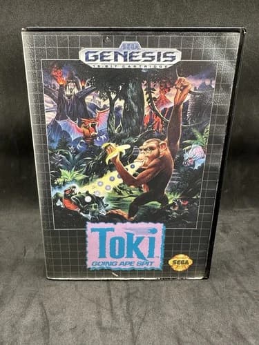 Toki: Going Ape Spit (Sega Genesis, 1992) CIB Complete with Manual, Tested