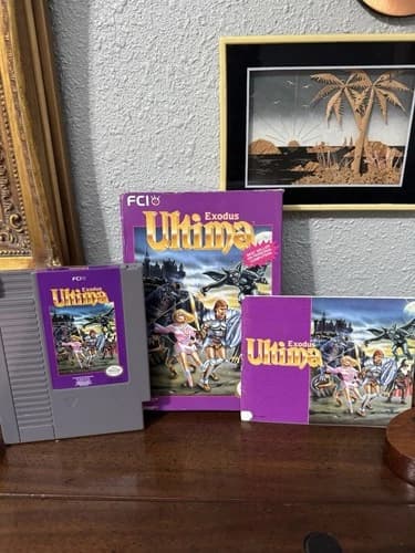 Ultima Exodus (Nintendo) NES Complete In box Original Game - Tested