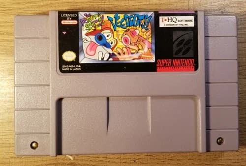 Ren & Stimpy Show: Veediots Super Nintendo SNES Nickelodeon 1993