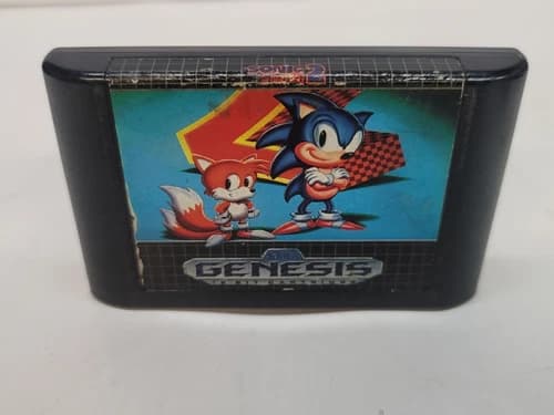 Sonic 2, Sega Genesis game. (U1)